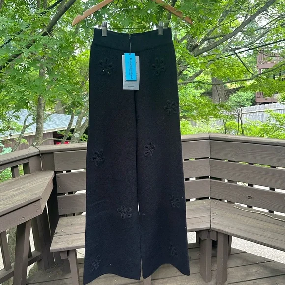 Tach Clothing Lila Pant Knit Floral Cut Outs - Picture 15 of 15